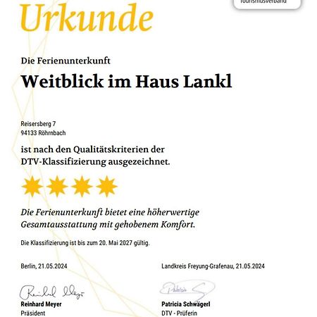 Ferienwohnung Lankl Im Bayerischen Wald Röhrnbach Eksteriør billede